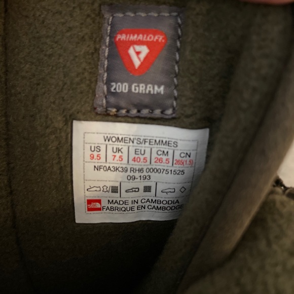 North Face ozone park winter pull on boots size 9.5 - Picture 9 of 14